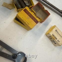 Wood Working Tools Lot (Files, Chisels, Taps, Cutters, Drill Bits And More)