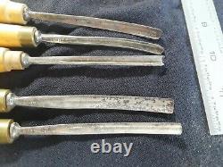 Wood carving tools mixed set. Mathieson