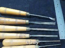 Wood carving tools mixed set. Mathieson