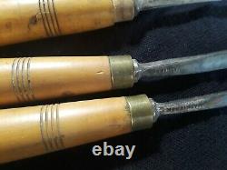 Wood carving tools mixed set. Mathieson