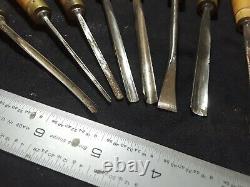 Wood carving tools mixed set. Mathieson