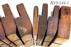 Wood wooden MOLDING PLANE TOOL LOT MOON others H&R's woodworking