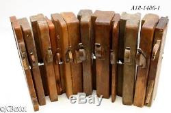 Wood wooden antique MOLDING PLANE TOOL LOT dado H&R woodworking
