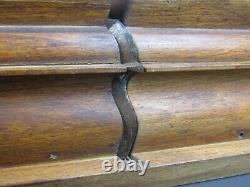 Wooden large moulding plane 2 quirk ogee & cove old tool by Griffiths