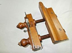 Woodworker's Nice VTG Plow Plane & (7) Blades Edward Carter, Troy, New York, USA