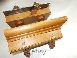 Woodworker's Nice VTG Plow Plane & (7) Blades Edward Carter, Troy, New York, USA