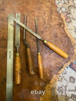 Woodworkers Chisels 4 x 7 long, 1/4, 1/2, 1 and 1 with a crank handle
