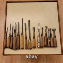 Woodworking Chisel Set 15pc Carpentry Tools Handcrafted Woodworking Quality