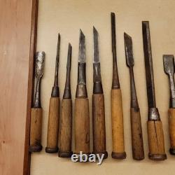 Woodworking Chisel Set 15pc Carpentry Tools Handcrafted Woodworking Quality