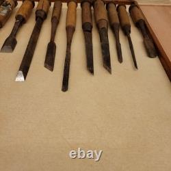 Woodworking Chisel Set 15pc Carpentry Tools Handcrafted Woodworking Quality