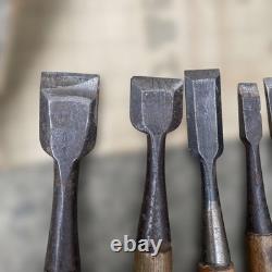 Woodworking Chisels 10 pcs Set Used Vintage Carpentry Tools Sold in Bulk