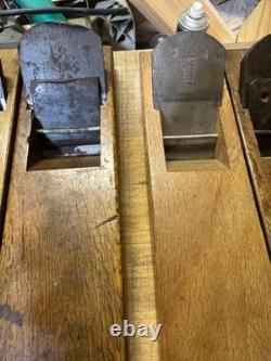 Woodworking Plane 7 pc Set Wooden and Iron Planes Size 8 2pcs Size 6 3pcs