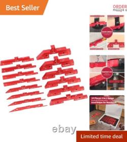 Woodworking Setup Blocks Aluminum 14pcs Height Gauge Set for Router Table