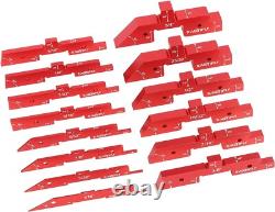 Woodworking Setup Blocks Aluminum 14pcs Height Gauge Set for Router Table