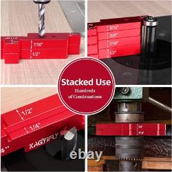 Woodworking Setup Blocks Aluminum 14pcs Height Gauge Set for Router Table