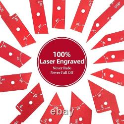 Woodworking Setup Blocks Aluminum 14pcs Height Gauge Set for Router Table