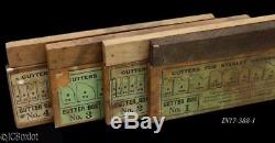 Woodworking plane CUTTERS STANLEY 55 box 1 2 3 4 labels jcboxlot