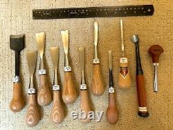 Woodworking tools, violin making, luthier, gouges, scrapers, random items