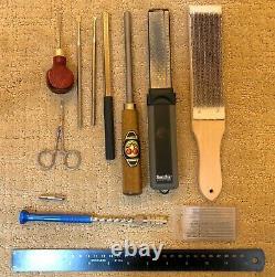 Woodworking tools, violin making, luthier, gouges, scrapers, random items