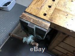 Workbench, woodworking. Vintage, c. 1940s