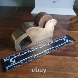 Working Antique Gun Metal Preston Bullnose Plane 1 (25mm) Blade Oak Wedge