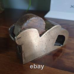 Working Antique Gun Metal Preston Bullnose Plane 1 (25mm) Blade Oak Wedge