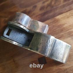 Working Antique Gun Metal Preston Bullnose Plane 1 (25mm) Blade Oak Wedge